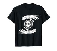 Bitcoin Hodl Hand Holding Cryptocurrency Digital Coin BTC T-Shirt