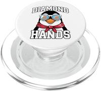 Bitcoin HODL Penguin Diamond Hands PopSockets PopGrip for MagSafe