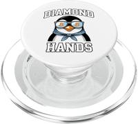 Bitcoin HODL Penguin Diamond Hands PopSockets PopGrip for MagSafe