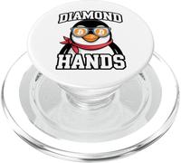 Bitcoin HODL Penguin Diamond Hands PopSockets PopGrip for MagSafe