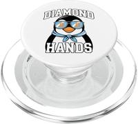 Bitcoin HODL Penguin Diamond Hands PopSockets PopGrip for MagSafe