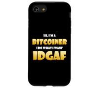 Bitcoin IDGAF Meme Cute Blockchain Costume BTC Bitcoiner Case for iPhone SE (2020) / 7/8
