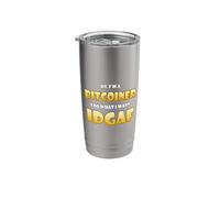Bitcoin IDGAF Meme Cute Blockchain Costume BTC Bitcoiner Stainless Steel Insulated Tumbler