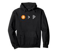 Bitcoin is greater than pizza Pullover Hoodie