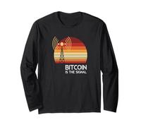 Bitcoin is the signal value freedom future sound bitcoin Long Sleeve T-Shirt