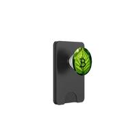 Bitcoin Leaf Tree Forest Green Life Nature PopSockets PopWallet for MagSafe