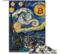 Bitcoin Logo 1000 Piece Jigsaw Puzzles for Teenagers, for 14+ Train Your Brain And Your Hands Christmas Game Gifts (50x75cm)