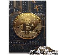 Bitcoin Logo Adult Jigsaws 2000 Piece,Challenging To Complete But Fun And Humorous with Matching Poster And Trivia Sheet (70X100cm)