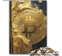 Bitcoin Logo Adult Puzzles 2000 Pieces, Brain Intelligence Challenge Addictive Toys Birthday Gifts for Age 14+ (70x100cm)