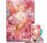 Bitcoin Logo JigsawPuzzle 1000 Pieces for Teenagers,Brain Teaser Game Wall Decoration Unique Birthday And Xmas Gifts (38x26cm)