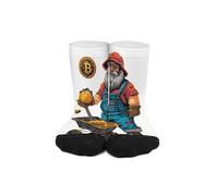 Bitcoin Miner Funny Stocks Athletic Tube Stocks Breathable Color Matching Stockings for Men And Women