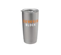 Bitcoin Origin Typography Minimalist Design Stainless Steel Insulated Tumbler