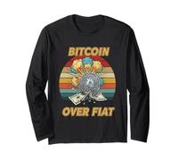 Bitcoin over fiat decentralized money freedom secure bitcoin Long Sleeve T-Shirt