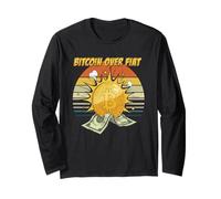 Bitcoin over fiat decentralized money freedom secure bitcoin Long Sleeve T-Shirt