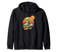 Bitcoin over fiat decentralized money freedom secure bitcoin Zip Hoodie