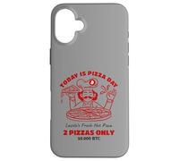 Bitcoin Pizza Day Case for iPhone 16 Plus