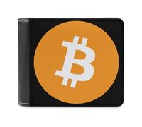 Bitcoin Printed Bifold Wallet with Hidden Compartments Pocket Money and Credit Card Holder for Men Women