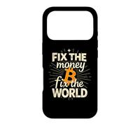 Bitcoin Revolution Fix The Money Fix The World BTC Logo Case for iPhone 17 Pro