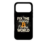 Bitcoin Revolution Fix The Money Fix The World BTC Logo Case for iPhone 17 Pro Max