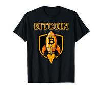 Bitcoin Rocket to The Moon Crypto Blockchain Investor T-Shirt