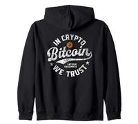 Bitcoin Satoshi Nakamoto In Crypto We Trust Blockchain Zip Hoodie