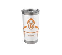 Bitcoin Satoshi Nakamoto Statue Mysterious Large Unknown Stainless Steel Insulated Tumbler
