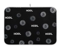 Bitcoin Sign HODL Black Dish mat Dish Drying mat Set 18 x 24 escurridor de platos para fregadero