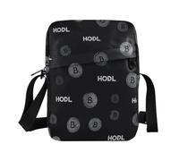 Bitcoin Sign Hodl Black messenger bag crossbody cross body bag for woman Woman Cross Body Purse Handbag For Travel Adjustable Strap for outdoor sports