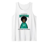 Bitcoin to The Moon (BTC Statement & Funny Hero Graphic) Tank Top