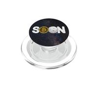 Bitcoin To The Moon "SOON" Funny Bitcoin PopSockets PopGrip for MagSafe
