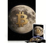 Bitcoin to The Moon! Teenagers 1000 Piece Jigsaw Puzzle Reasoning Skill Stress Relief Fun Sharp Cut Best Gift (38x52cm)