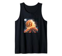 Bitcoin Volcano Fire Lava Mountain Fate Tank Top