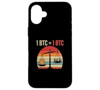 Bitcoins equality value 1BTC = 1BTC money freedom bitcoin Case for iPhone 16 Plus