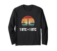 Bitcoins Equality Value 1BTC = 1BTC Money Freedom Bitcoin Long Sleeve T-Shirt