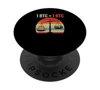 Bitcoins equality value 1BTC = 1BTC money freedom bitcoin PopSockets Adhesive PopGrip
