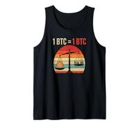Bitcoins Equality Value 1BTC = 1BTC Money Freedom Bitcoin Tank Top