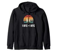 Bitcoins equality value 1BTC = 1BTC money freedom bitcoin Zip Hoodie
