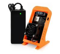 Bitcoins miner 601 Lucky Miner 1.2TH/s Bitcoins Miner BM1370 Asic Chip 2.4G WiFi 18W/TH BTC Lottery Crvpto Mining Asic Home Use Silent Lucky Mining Machine UK Plugs (Orange support bracket)