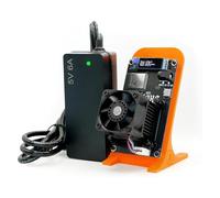 Bitcoins miner 601 Lucky Miner 1.2TH/s Bitcoins Miner BM1370 Asic Chip 2.4G WiFi 18W/TH BTC Lottery Crvpto Mining Asic Home Use Silent Lucky Mining Machine UK Plugs(blue) (orange)