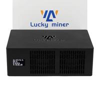Bitcoins Miner Lucky Miner Lotto Mining Device 4.5TH/S 2.4G WiFi SHA-256 Asic Chip BM1366 Portable LV08 Micro Silent Cryptocurrency Home Use BTC Miner Machine Solo Miner, Black