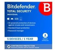 Bitdefender Total Security | 1-year subscription | always up-to-date | including VPN | up to 200MB per day