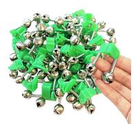 Bite Alarms for Fishing Poles，50Pcs Fishing Bells, Dual Alert Fishing Bells for Rods, Clip on Fishing Rod Fishing Bells for Night Fishing, Ice Fishing