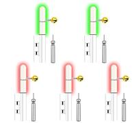 bite alarms for fishing poles, Fishing Rod Bells, Fishing Glow Stick, Fishing Bite Alarm, Night Fishing, Fishing Light, Night Fishing Accessories, 5 Pieces Flashing, Including 5 Batteries