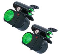 Bite Alarms - LED Fishing Bite Al| Fishing Alert Bell Ring | Alert Indicator Accessories | Sensitive LED Light 2 Pieces Fishng Rod Bells | Fish Tackle Equipment for Freshwater Outdoor Sports Men Women