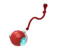 Bite- Automatic Cat Ball Toy Self-Entertaining Bouncing with Bird Calls Lights Smart Interactive Pet to Relieve Boredom for Cats