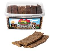 Bite & Delight 1100g Dried wild boar meat for Dogs - 100% Natural, Grain-Free, No Additives, Healthy Meat Strips, Dog Treats, Reward Snacks