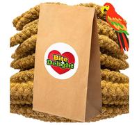 Bite & Delight 1kg Natural Millet Sprays - Premium Bird Food for Budgies, Parrots & Pet Birds - Whole Millet, Healthy & Natural Seed Treat