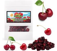 Bite & Delight 200g Freeze-Dried Cherries Sweet Crispy Perfect Diet Snack Healthy No Added Sugar Resealable Doypack