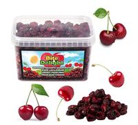 Bite & Delight 200g Freeze-Dried Cherries Sweet Crispy Perfect Diet Snack Healthy No Added Sugar Resealable Bucket