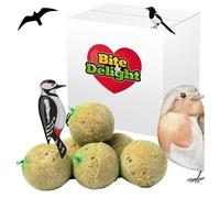 Bite & Delight 24 x 500g Extra-Large Fat Balls for Wild Birds - High-Energy Bird Food for Tits, Sparrows & Garden Birds - Nutritious All-Season Seed Balls - No Net - Ideal for Year-Round Feeding